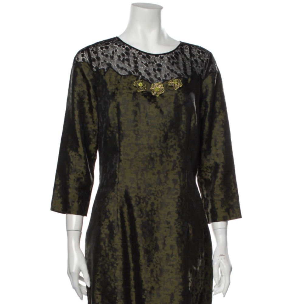 Luca Luca midi dress with green